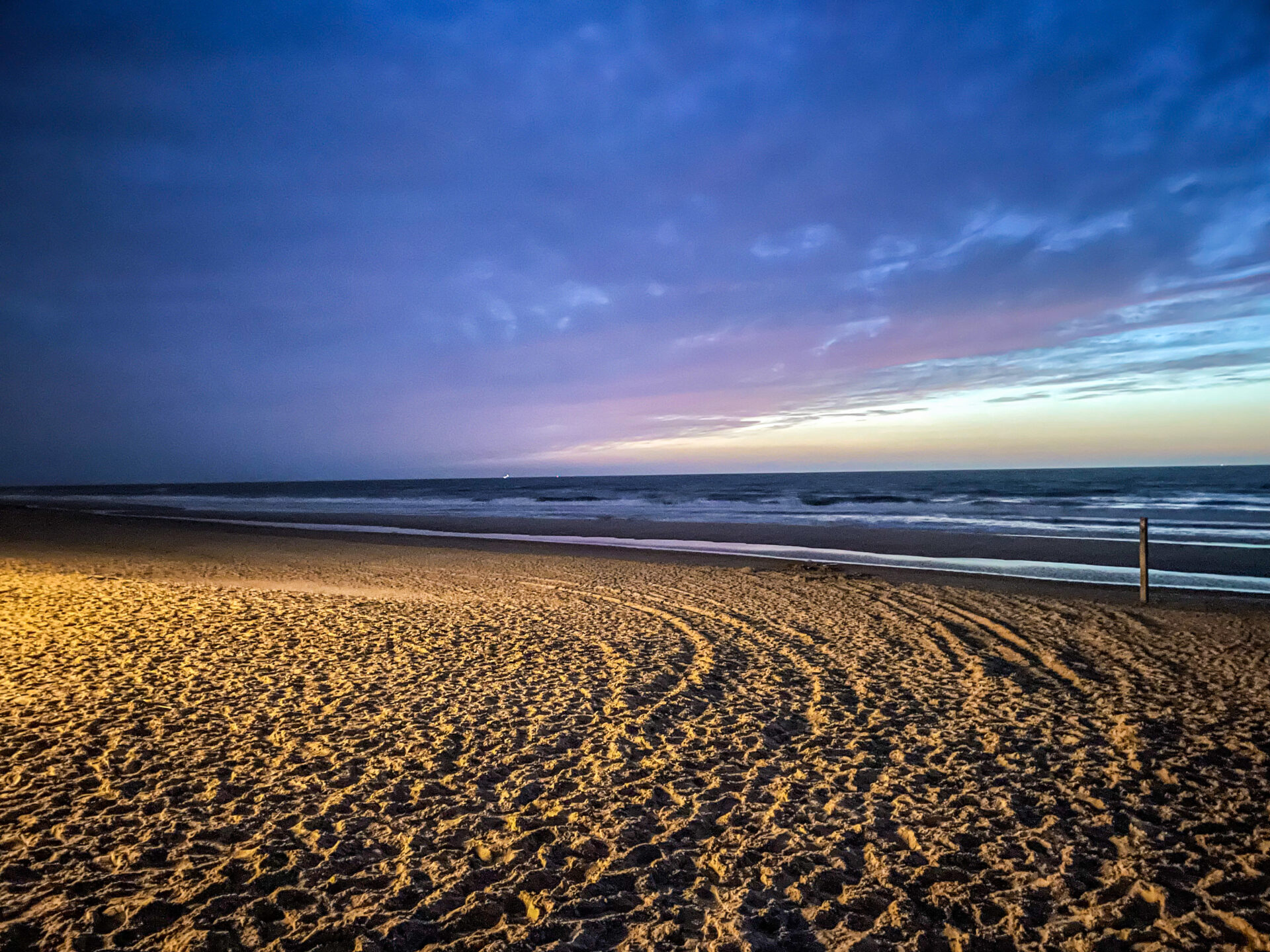 Texel Nacht am Meer