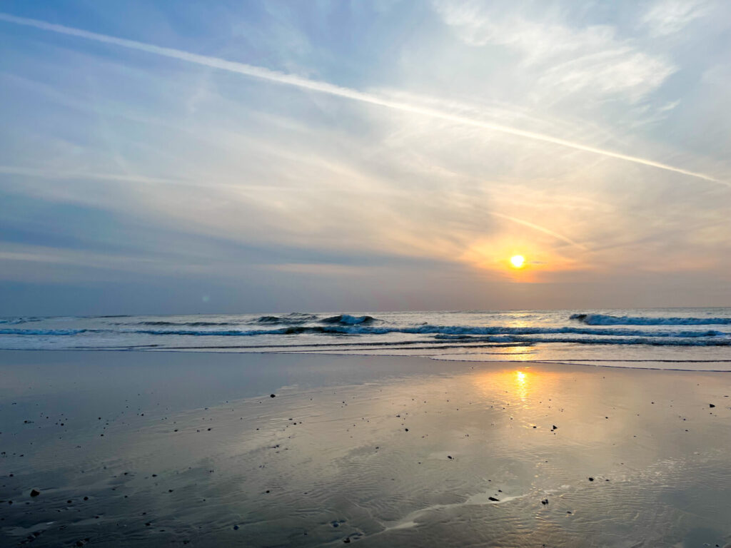 Coucher de soleil sur l'île de Texel