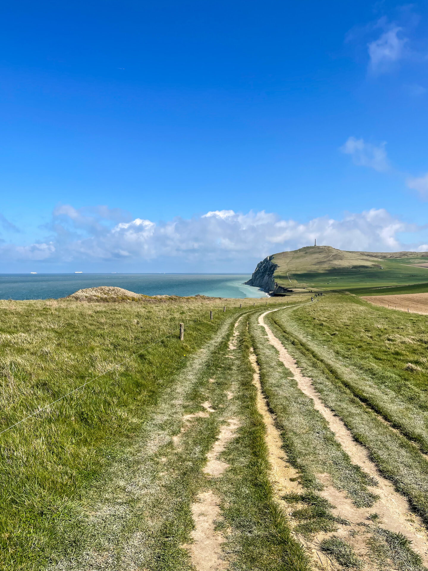 Escalles Blick auf das Cap Blanc Nez