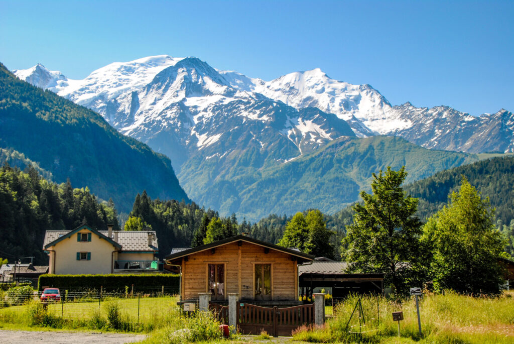Servoz - Blick auf den Mont Blanc