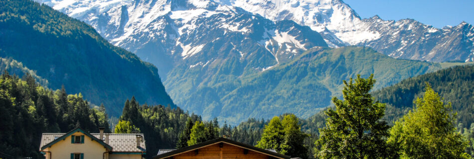 Servoz - Blick auf den Mont Blanc