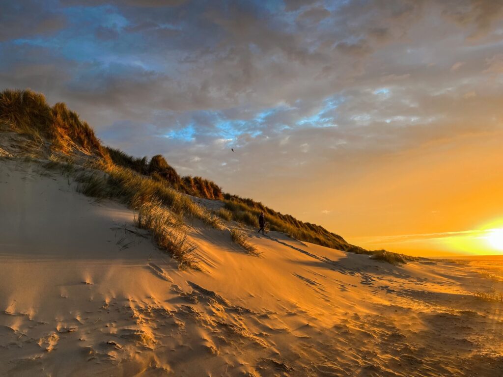 Niederlande - Düne mit Kind