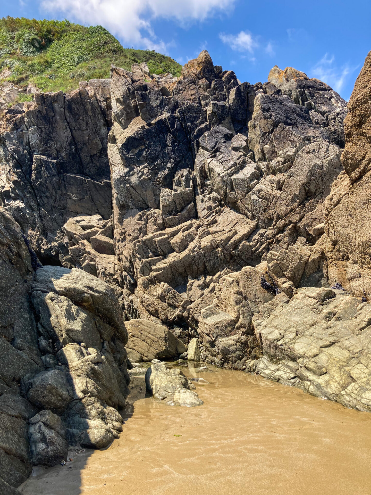 Plouha Plage Bonaparte Felsen