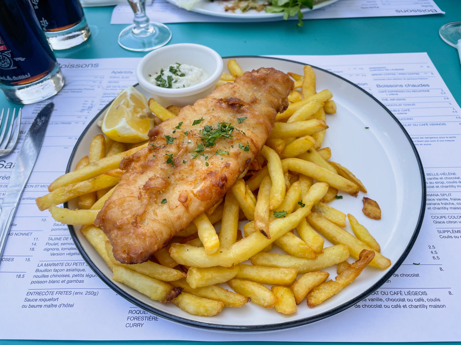 Erquy Restaurant Le Petit Saint Michel Fish n' Chips