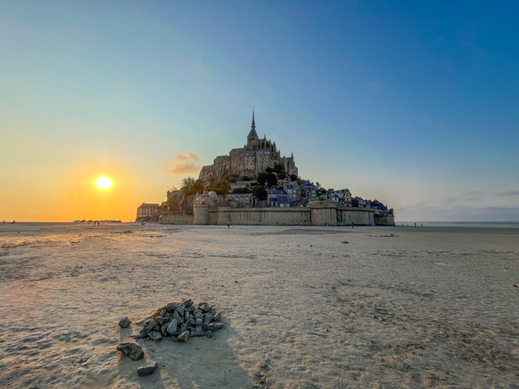 Le Mont Saint Michel - Sonnenuntergang