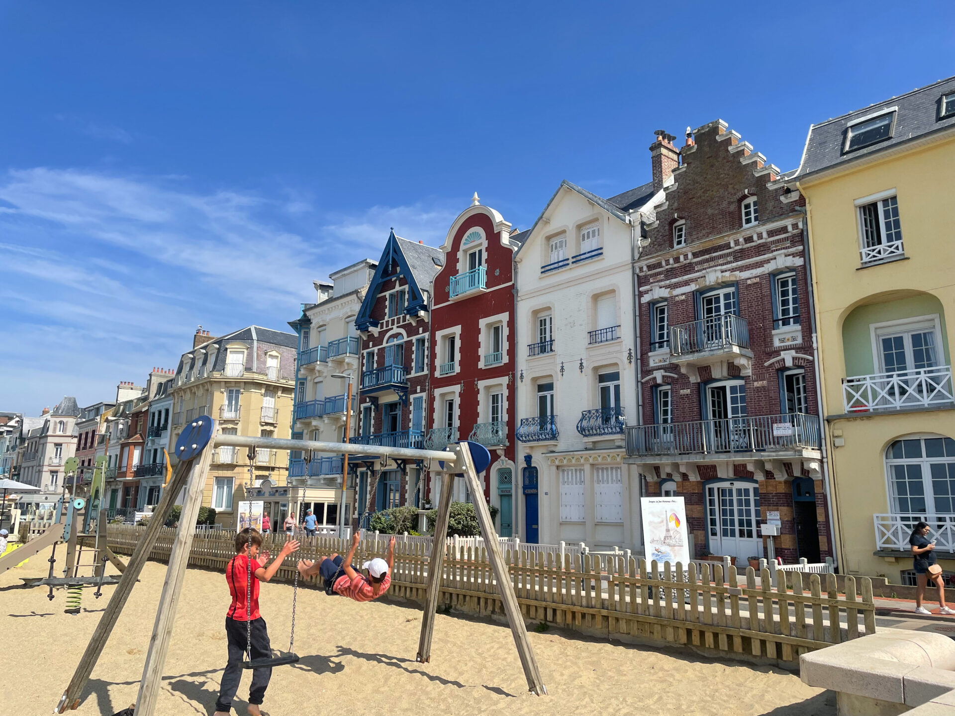 Mers-les-Bains - Spielplatz am Strand