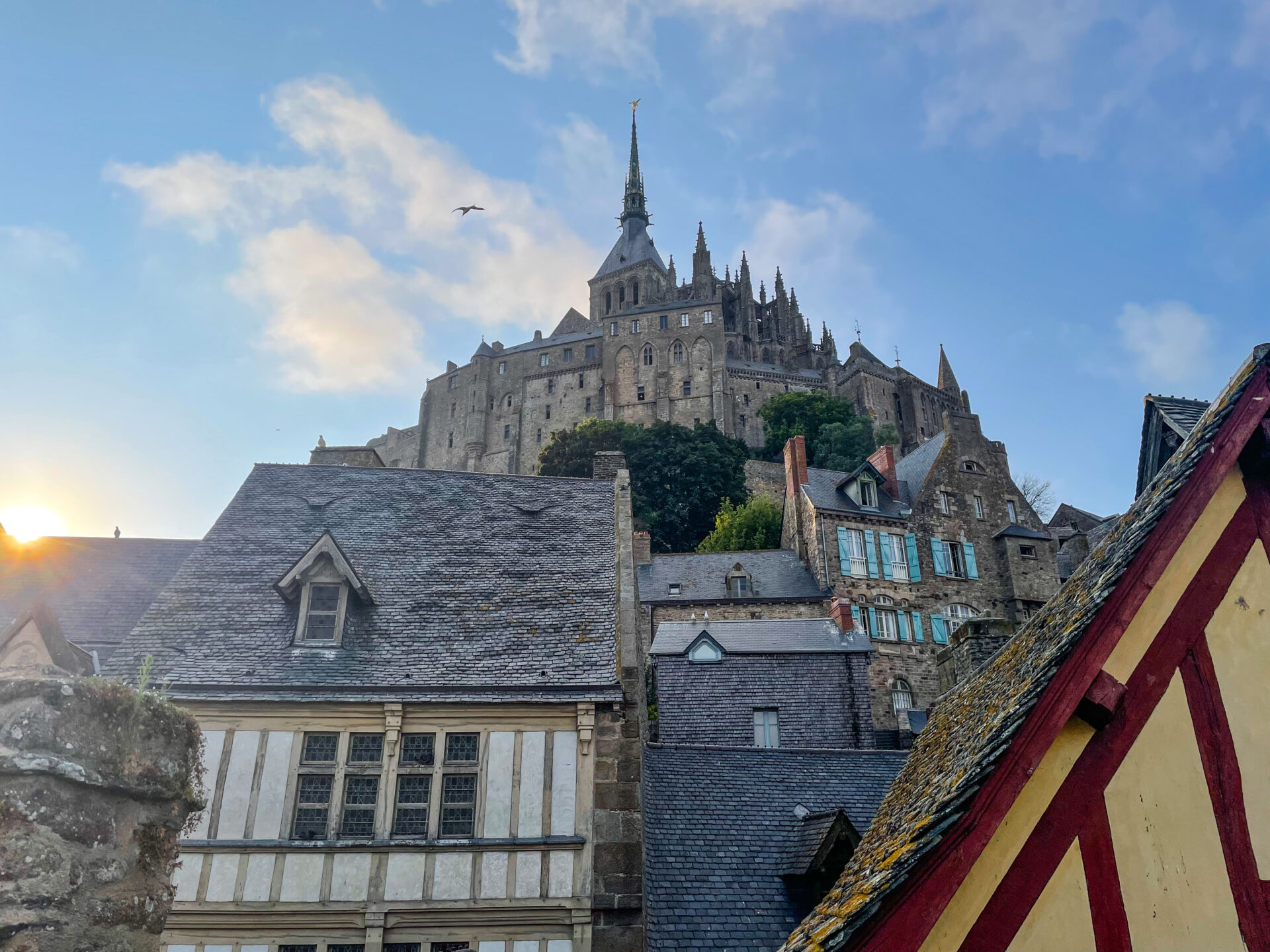 Le Mont Saint Michel - Blick von unten quer