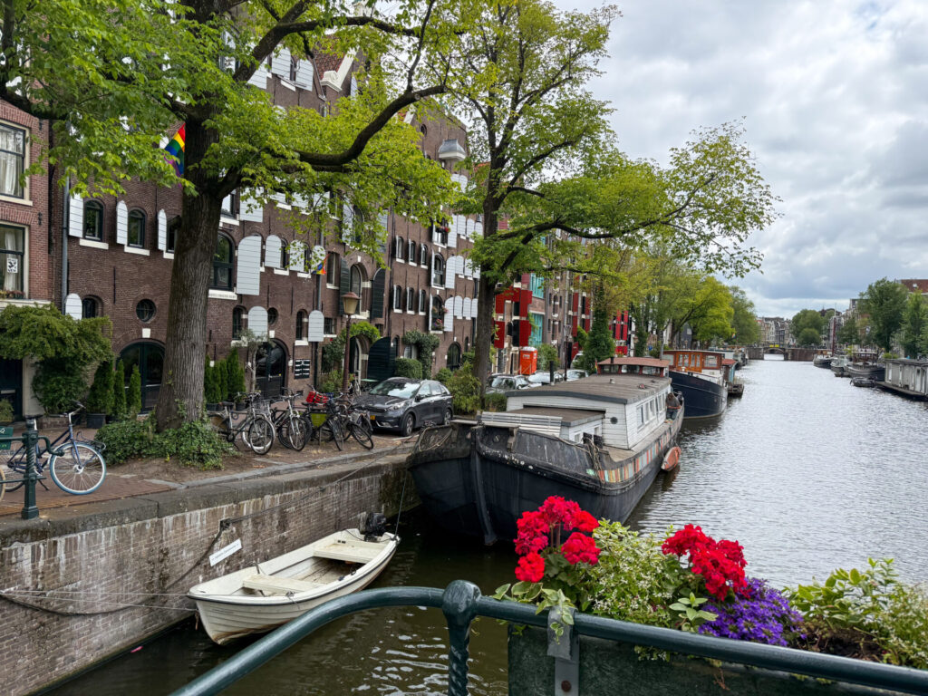 Amsterdam Ausblick über Gracht